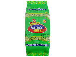 Mì rau xanh sợi dẹp Safoco gói 250g