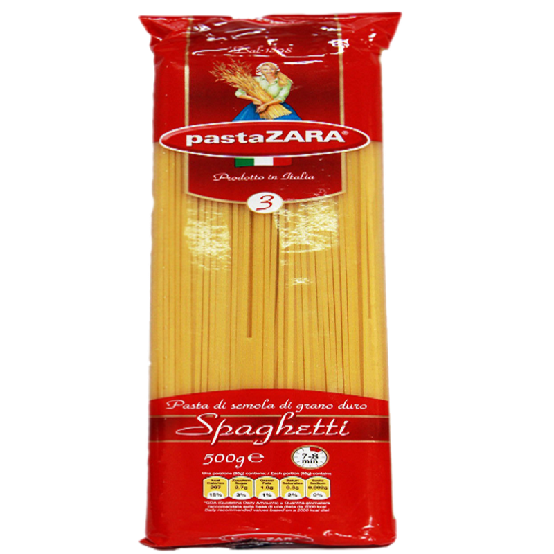 Mỳ ý Spaghetti 03 500g Pasta zara