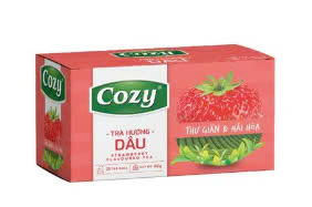 Trà Cozy Dâu dạng túi lọc- hộp 50gr 25 gói